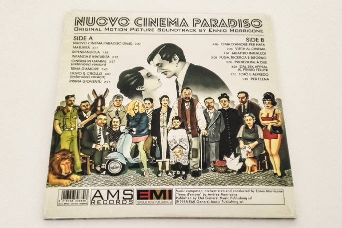 시네마 천국 영화음악 (Nuovo Cinema Paradiso OST by Ennio Morricone) [LP]