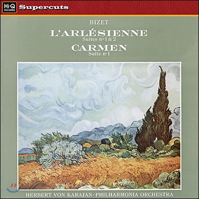 Herbert Von Karajan 비제 : 아를르의 여인 모음곡, 카르멘 (Bizet: L'Arlesienne-Suites Nos. 1 & 2) 카라얀 LP