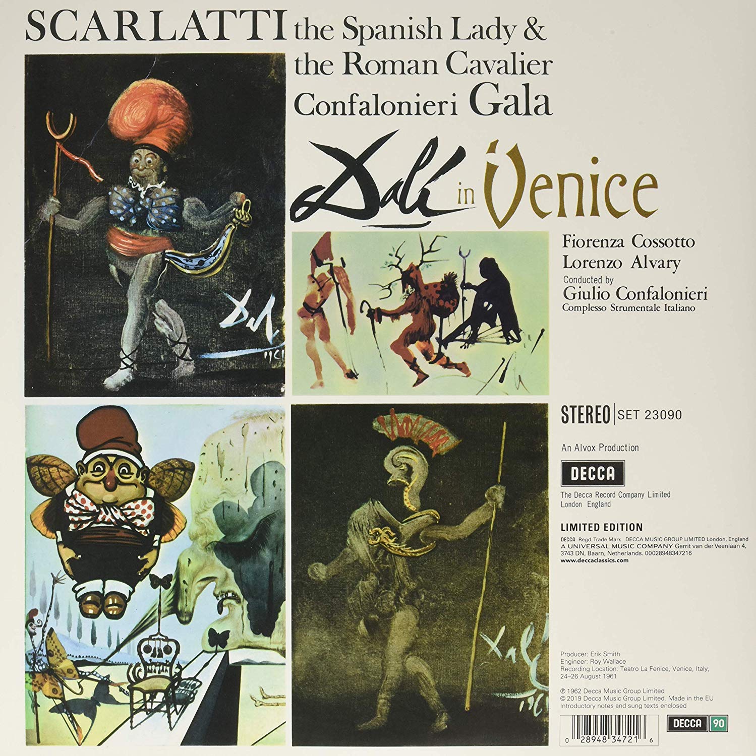 Fiorenza Cossotto 알레산드로 스카를라티: 스페인 여인과 로마기사 (A. Scarlatti: The Spanish Lady and the Roman Cavalier) [LP]