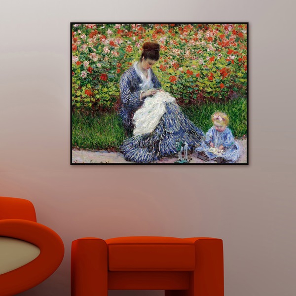 [The Bella] 모네 - 화가의 정원에서 카미유와 아들 장 Camille Monet and a Child in the Artist's Garden