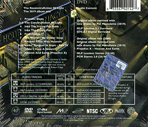 King Crimson (킹 크림슨) - The ReconstruKction Of Light [CD+DVD]