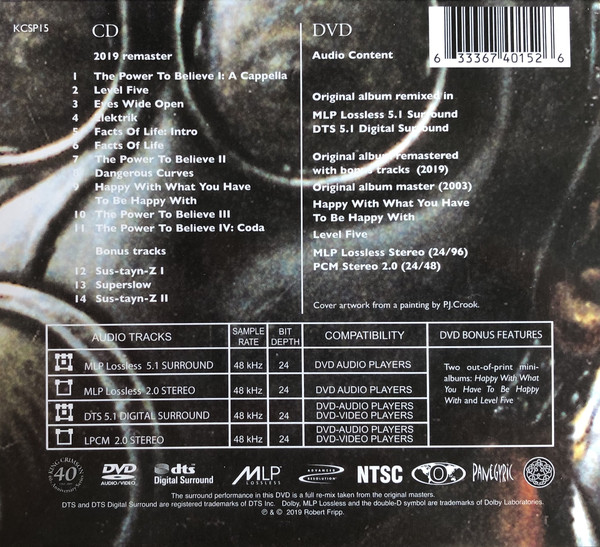 King Crimson (킹 크림슨) - The Power To Believe [CD+DVD]