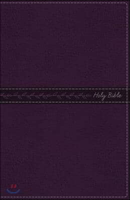 KJV, Thinline Bible, Standard Print, Imitation Leather, Purple, Indexed, Red Letter Edition