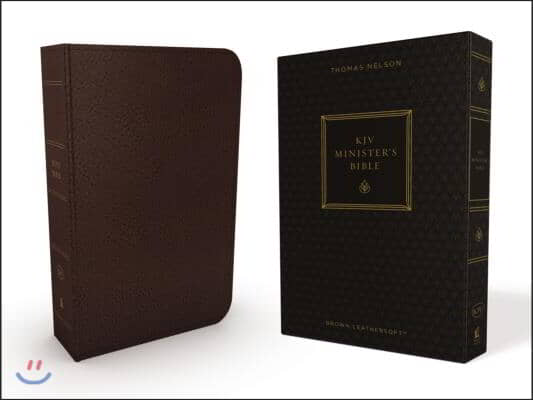 KJV, Minister&#39;s Bible, Imitation Leather, Brown, Red Letter Edition