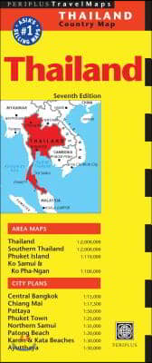 Thailand Travel Map Seventh Edition