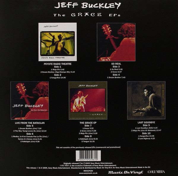 Jeff Buckley (제프 버클리) - Grace Ep's [5LP]