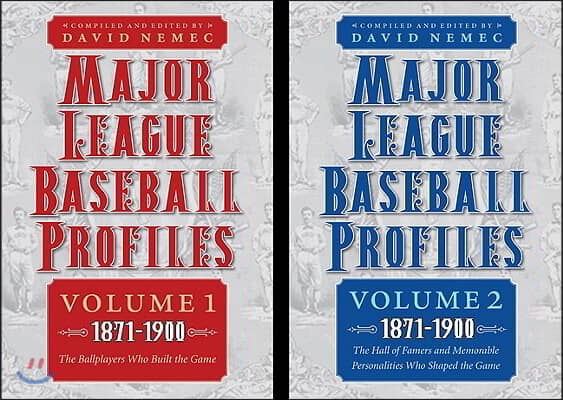 Major League Baseball Profiles, 1871-1900, 2-Volume Set