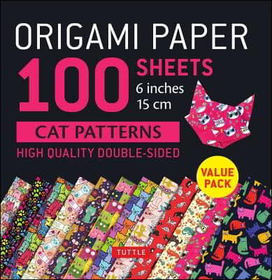 Origami Paper 100 sheets Cat Patterns 6&quot; (15 cm)