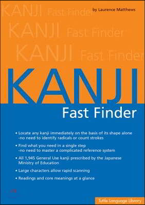 Kanji Fast Finder: This Kanji Dictionary Allows You to Look Up Japanese Characters Based on Shape Alone. No Need to Identify Radicals or