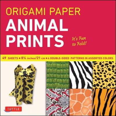 Origami Paper - Animal Prints - 8 1/4&quot; - 49 Sheets