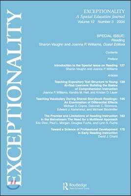 Reading: A Special Issue of Exceptionality