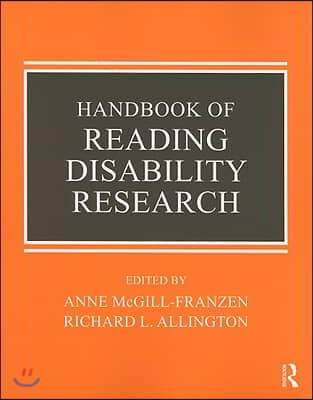 Handbook of Reading Disability Research