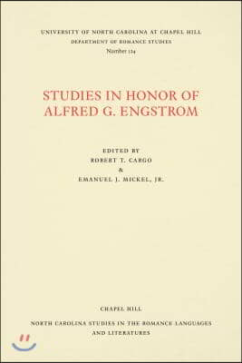 Studies in Honor of Alfred G. Engstrom