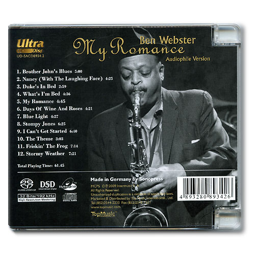 Ben Webster (벤 웹스터) - My Romance [SACD Hybrid]