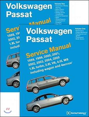 Volkswagen Passat (B5) Service Manual: 1998, 1999, 2000, 2001, 2002, 2003, 2004, 2005: 1.8l Turbo, 2.8l V6, 4.0l W8 Including Wagon and 4motion