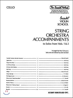 String Orchestra Accompaniments to Solos from Volumes 1 & 2: Cello