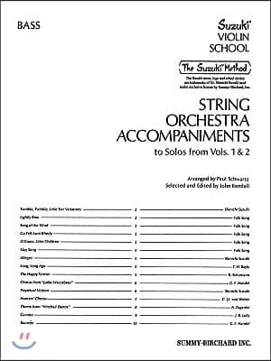 String Orchestra Accompaniments to Solos from Volumes 1 & 2: Bass