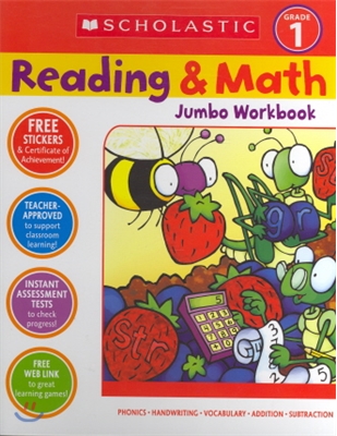 Reading And Math Jumbo Workbook Grade 1