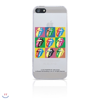 [아이폰5] ROLLING STONES 롤링스톤 89 Steel Wheels Warhol 브라바도 BRAVADO 아이폰 케이스 iPhone Clear Case