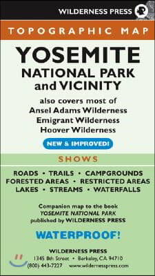 Wilderness Press Yosemite National Park & Vicinity Map