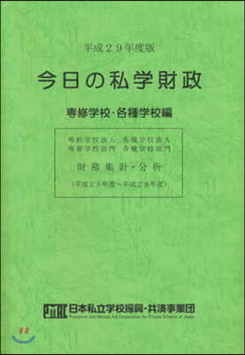 平29 今日の私學財政 專修學校各種學校