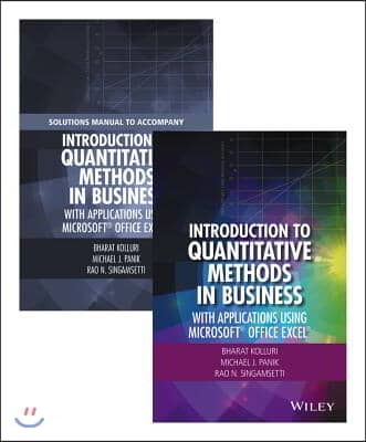 Introduction to Quantitative Methods in Business: With Applications Using Microsoft Office Excel Set