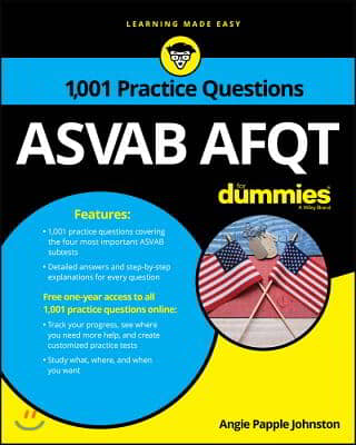 ASVAB Afqt: 1,001 Practice Questions for Dummies