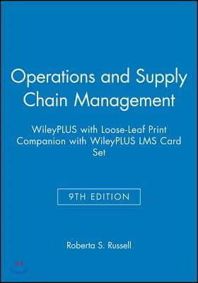 Operations and Supply Chain Management Wileyplus Companion With Wileyplus Lms Card Set