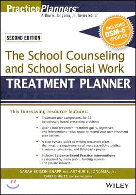 The School Counseling and School Social Work Treatment Planner, with Dsm-5 Updates, 2nd Edition