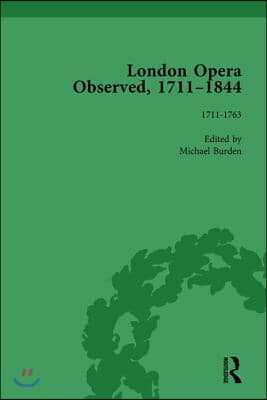 London Opera Observed 1711-1844, Volume I