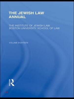 Jewish Law Annual Volume 18