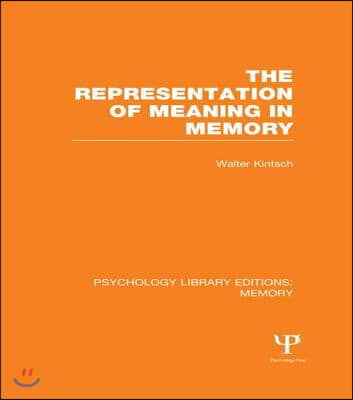 Representation of Meaning in Memory (PLE: Memory)