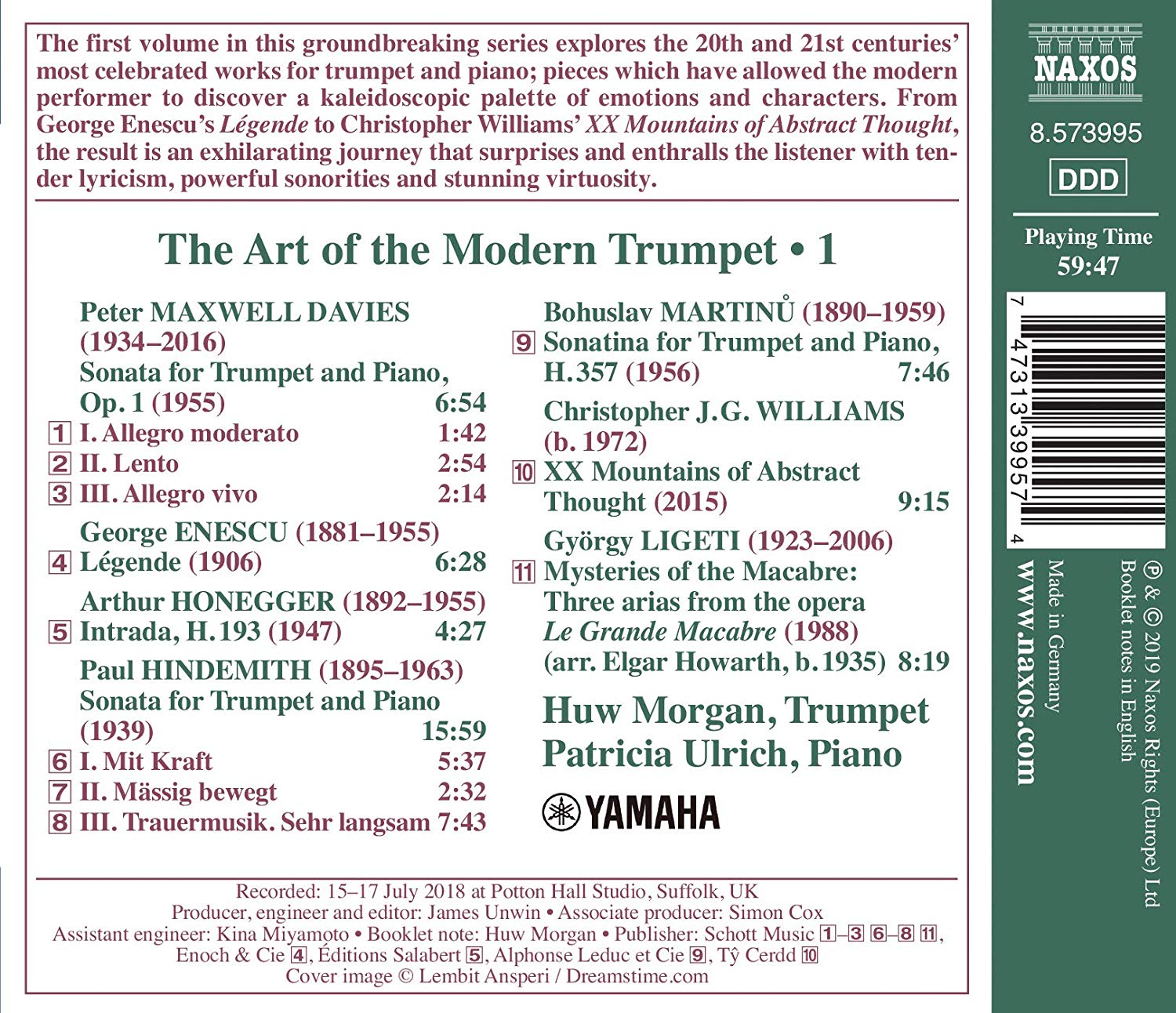 Huw Morgan 모던 트럼펫의 예술 1집 (The Art of the Modern Trumpet, Vol. 1)