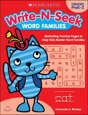 Write-N-Seek: Word Families: Motivating Practice Pages to Help Kids Master Word Families