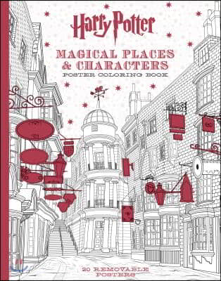 Harry Potter Magical Places &amp; Characters Poster Coloring Book