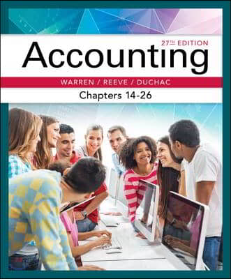 Accounting, Chapters 14-26