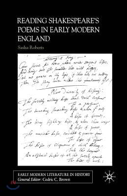 Reading Shakespeare&#39;s Poems in Early Modern England