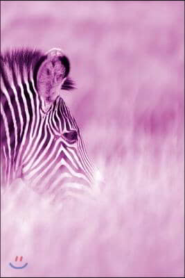 Alive! zebra stripes - Magenta duotone - Photo Art Notebooks (6 x 9 series): by Photographer Eva-Lotta Jansson