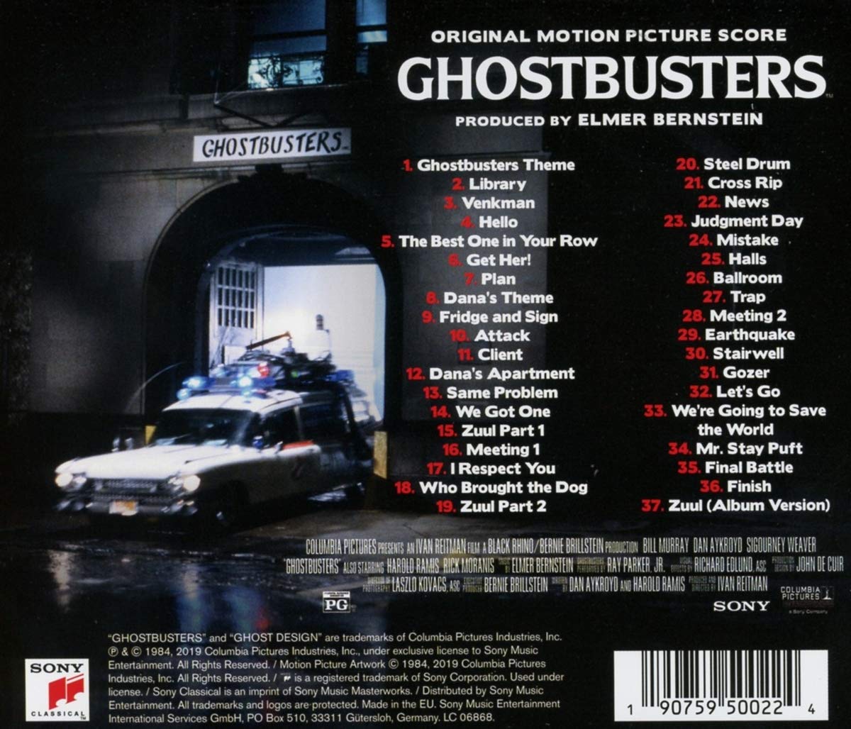 고스트 버스터즈 영화음악 (Ghostbusters OST by Elmer Bernstein)