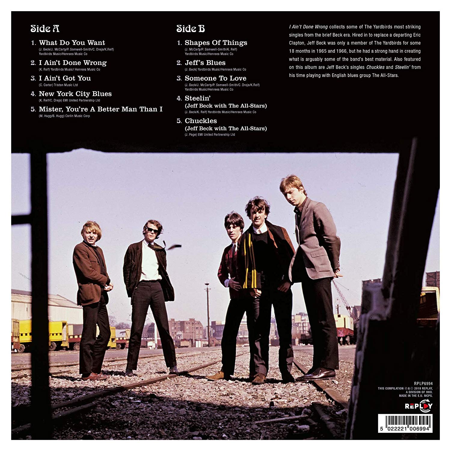 Jeff Beck & The Yardbirds (제프 벡 & 야드버즈) - I Ain’t Done Wrong [픽쳐 디스크 LP]