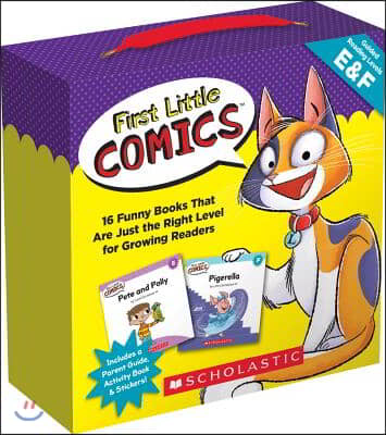 First Little Comics: Levels E &amp; F (Parent Pack): 16 Funny Books That Are Just the Right Level for Growing Readers