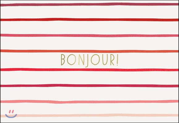 Paris Street Style Notecards - Bonjour!