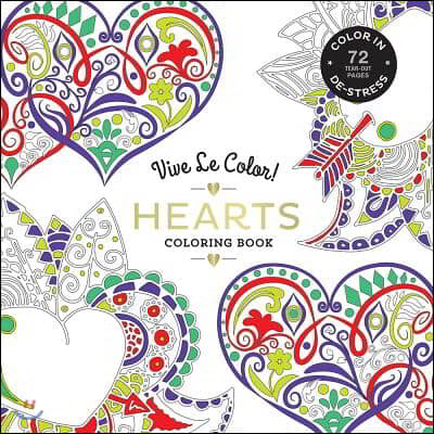 Vive Le Color! Hearts Coloring Book