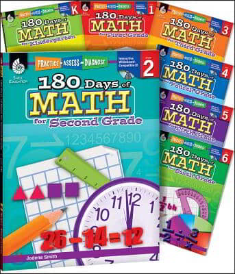 180 Days of Math for K-6, 7-Book Set: Practice, Assess, Diagnose