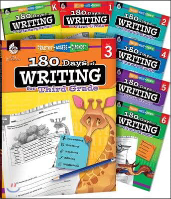 180 Days(tm) Writing for K-6, 7-Book Set: Practice, Assess, Diagnose