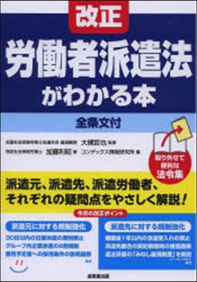 改正勞はたら者派遣法がわかる本 全條文付