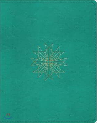 ESV Single Column Journaling Bible (Trutone, Teal, Resplendent Cross Design)