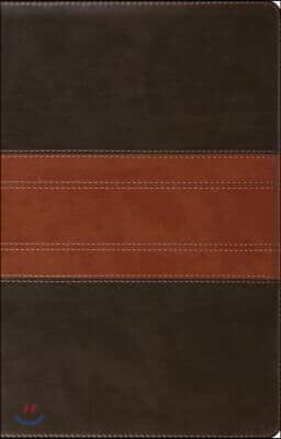 ESV Large Print Thinline Reference Bible (Trutone, Forest/Tan, Trail Design)