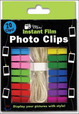 Multicolor Instant Film Photo Clips