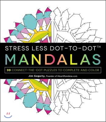 Stress Less Dot-to-dot Mandalas